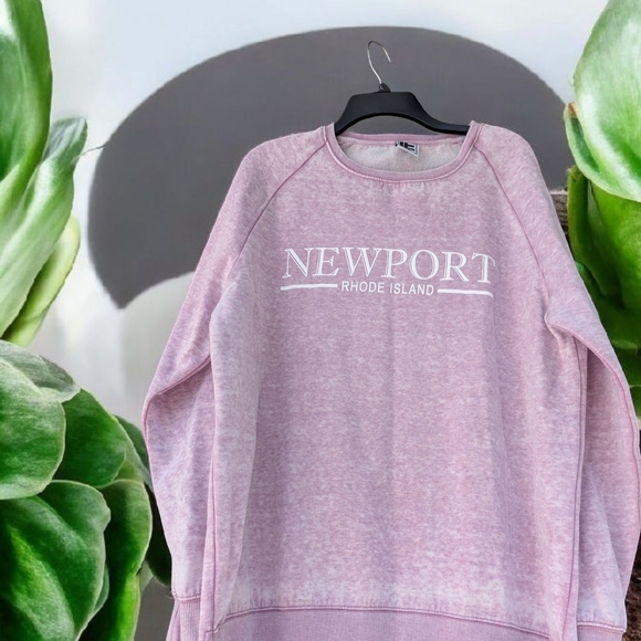 Newport Women's  Pink Crew Neck Sweatshirt Size XXL - Picture 1 of 7